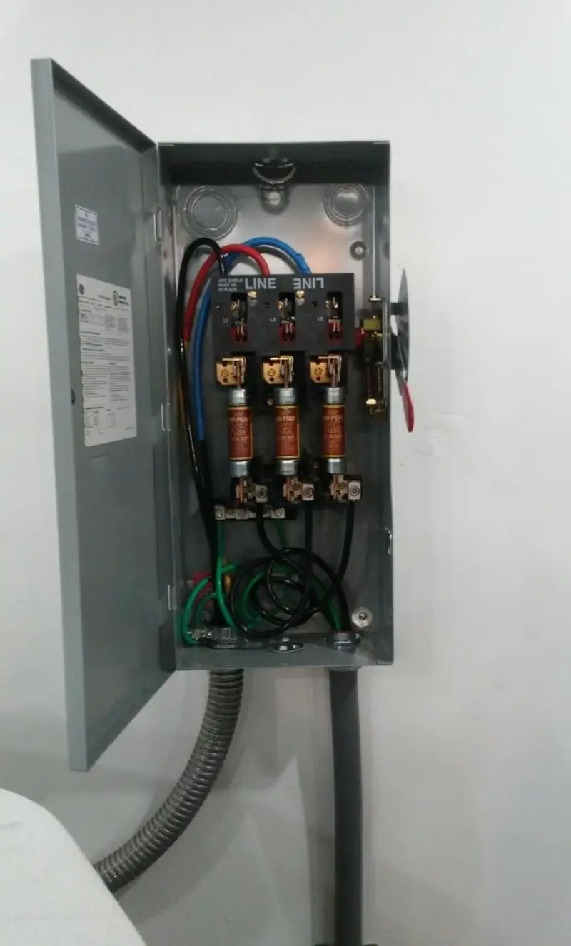Three-phase disconnect switch installed for Electrical Wiring & Rewiring in Bonne Terre